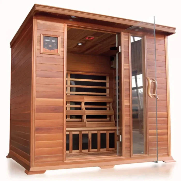 SaunaOpulence Savannah 3-Person Indoor FAR Infrared Sauna